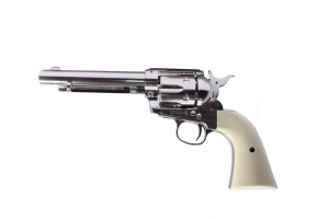 Револьвер пневматический Colt SAA 45 PELLET nickel, кал. 4,5мм